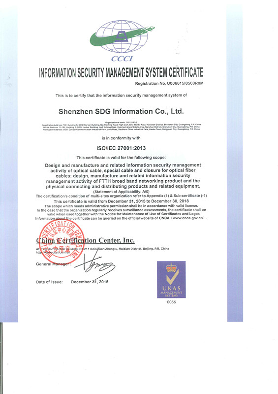 ISO27001:2013信息安全管理体系
